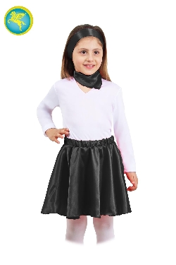 SET ANNI 50 NERO BAMBINA di RASO